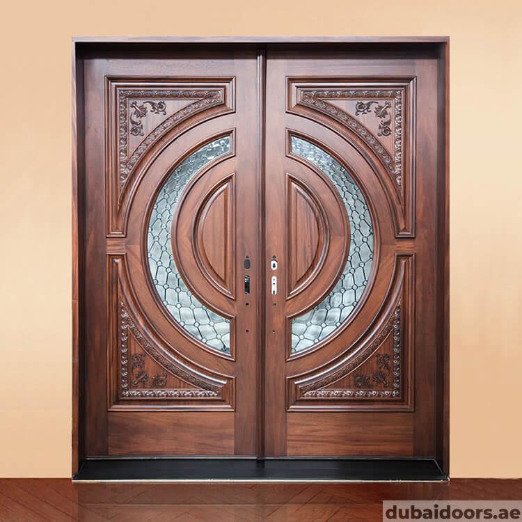 wooden entrance door