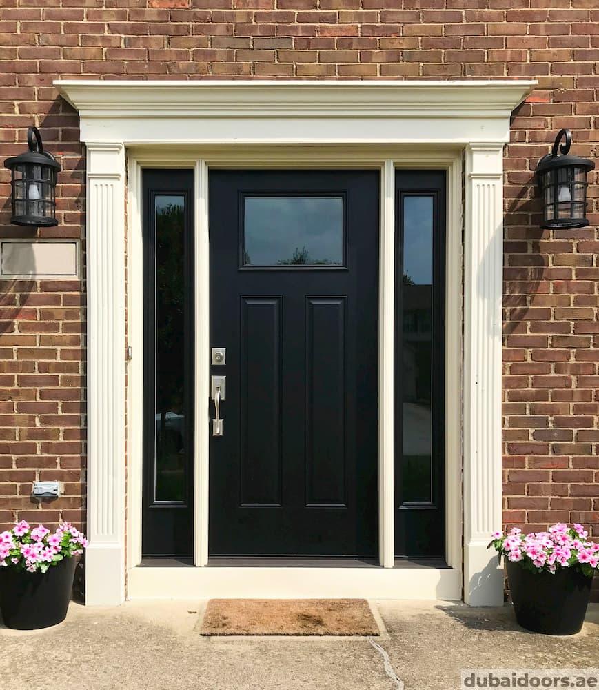 wooden entrance door