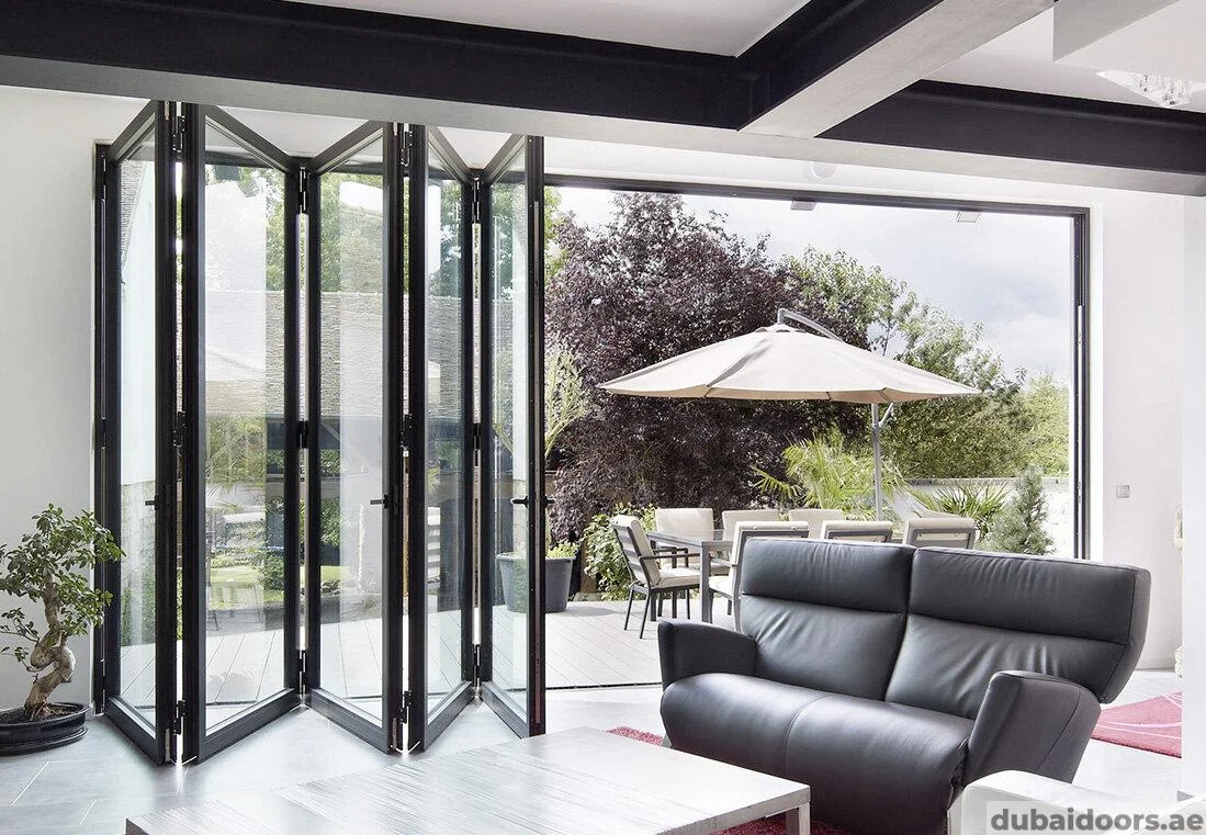 folding glass doors