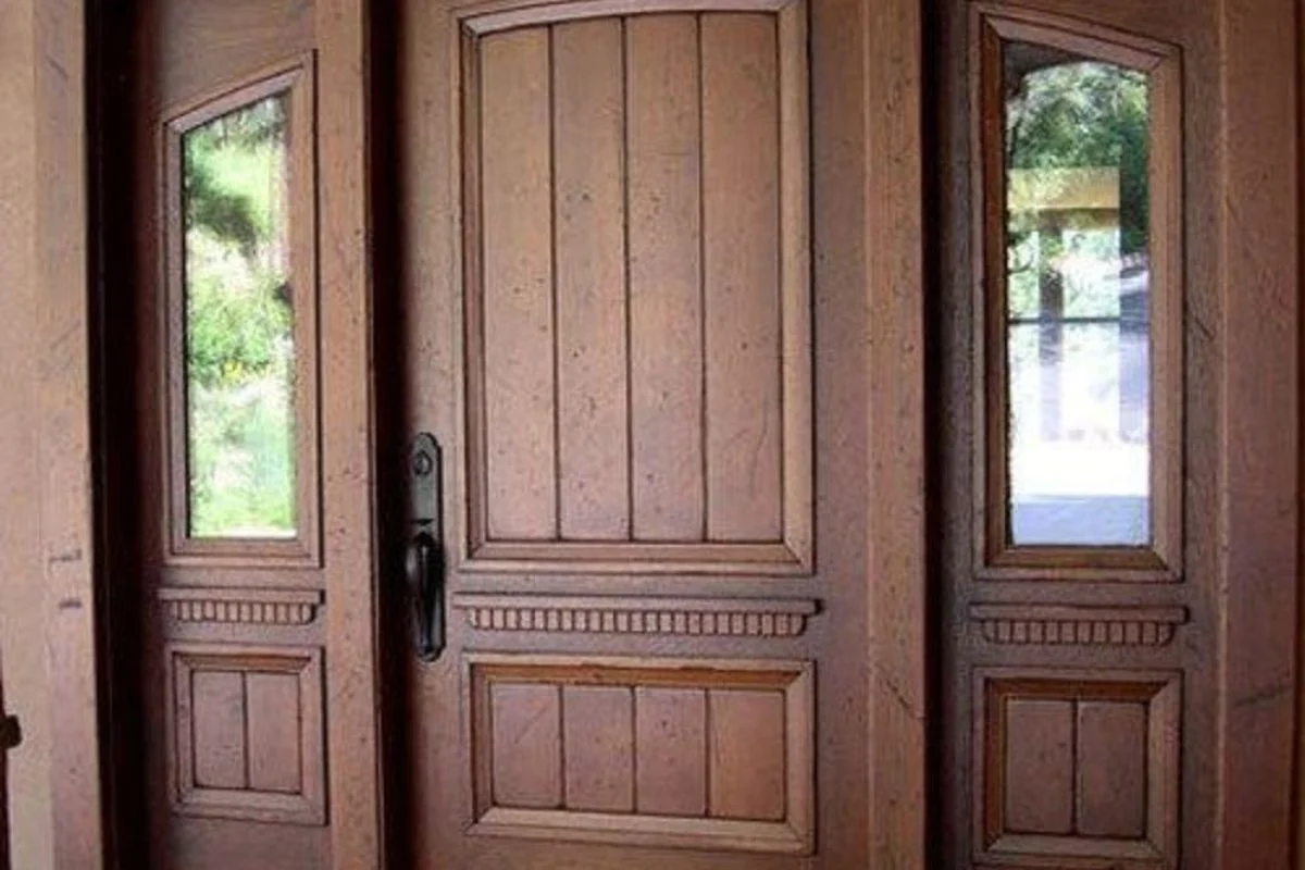 wooden main door