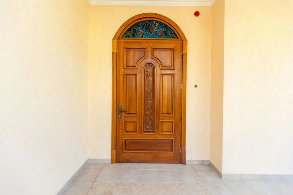 wooden main door