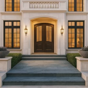 French Doors in Entrance