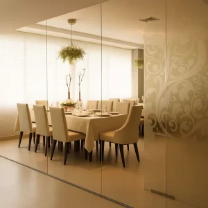 Glass Partitions in Restaurants
