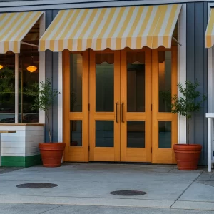 Wooden Main Doors in Restaurants