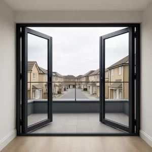 Aluminium Bifold Doors in Balcony