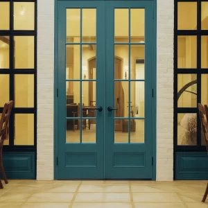 Custom Front Doors in Restaurant