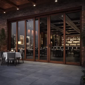 Aluminium Sliding Doors in Restaurants