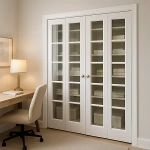 Custom Closet Doors in Home Office