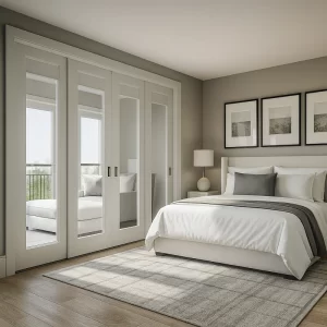 Custom Sliding Doors in Bedroom