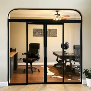Custom Sliding Doors in Home Office