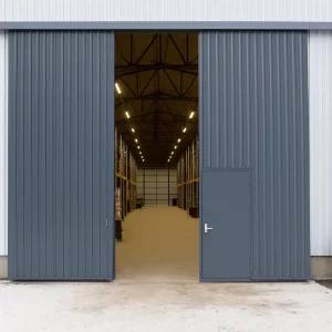 Fire Rated Aluminium Doors in Warehouse