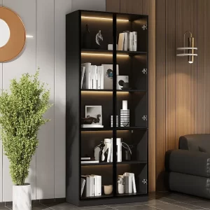 Glass Cabinet Doors in Living Room Displays