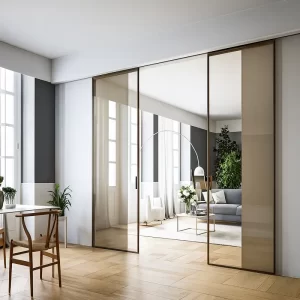 Glass Door in Living Rooms