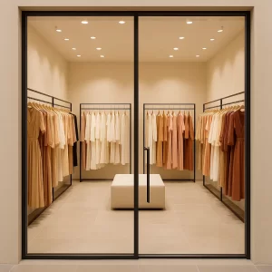 Glass Door in Showrooms
