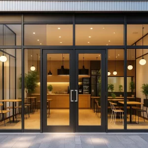 Glass Doors in Restaurants