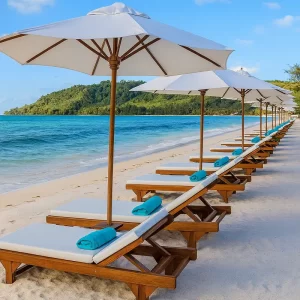 Sun Beds at Beach
