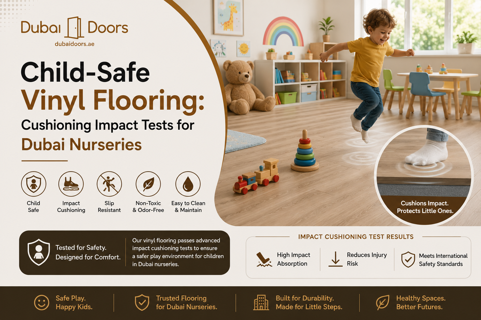 Child-Safe Vinyl Flooring: Cushioning Impact Tests for Dubai Nurseries