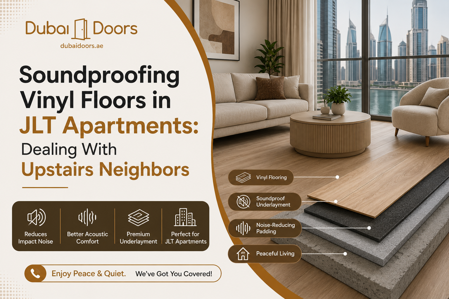 Soundproofing Vinyl Floors in JLT Apartments: Dealing With Upstairs Neighbors