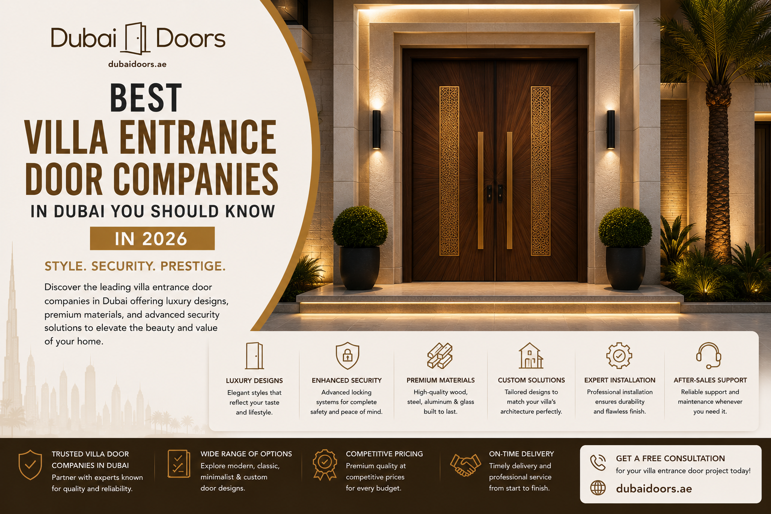Best Villa Entrance Door Companies in Dubai You Should Know in 2026
