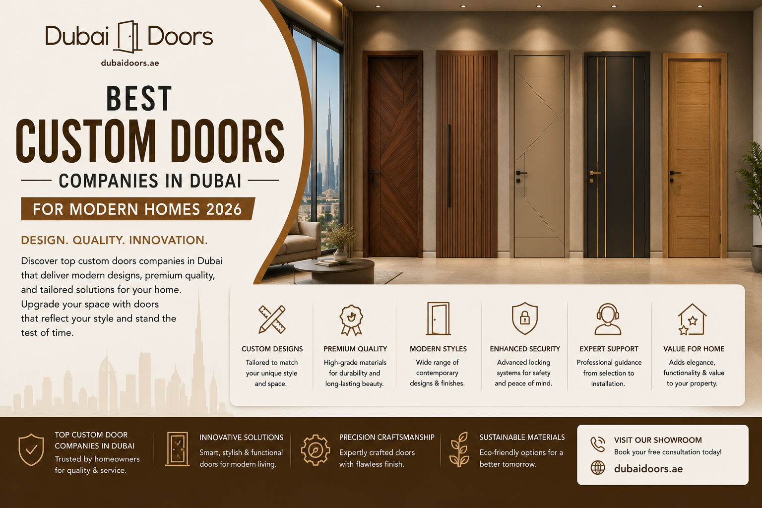 Best Custom Doors Companies in Dubai for Modern Homes