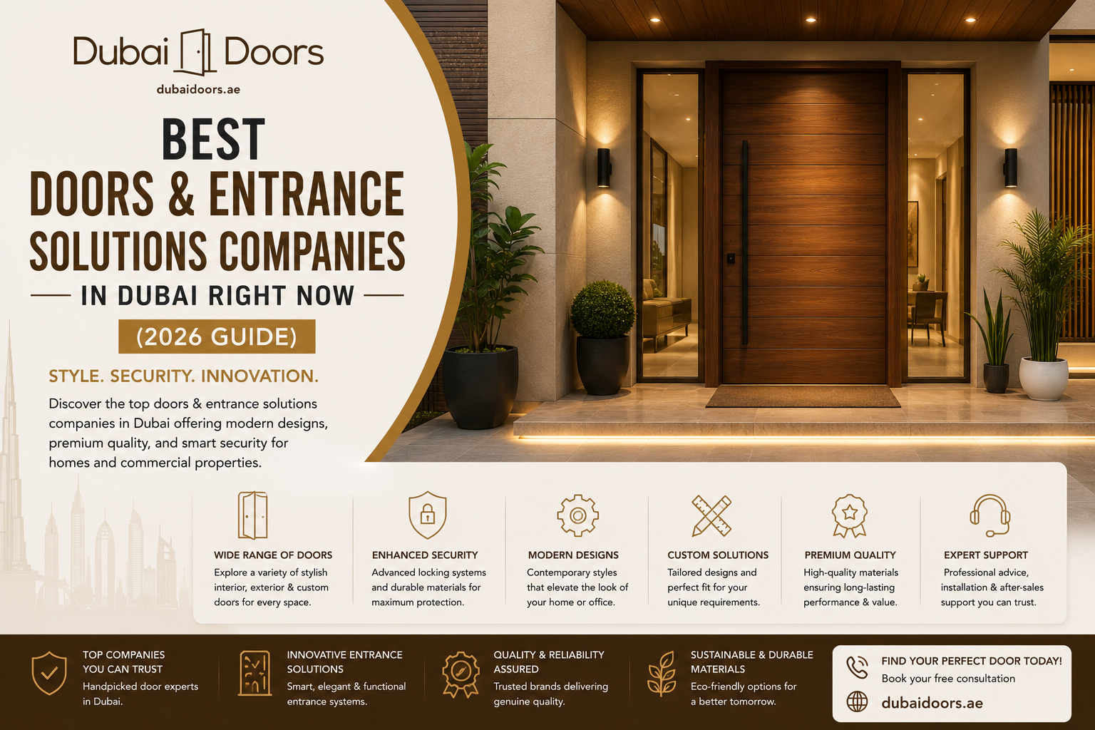 Best Doors & Entrance Solutions Companies in Dubai Right Now