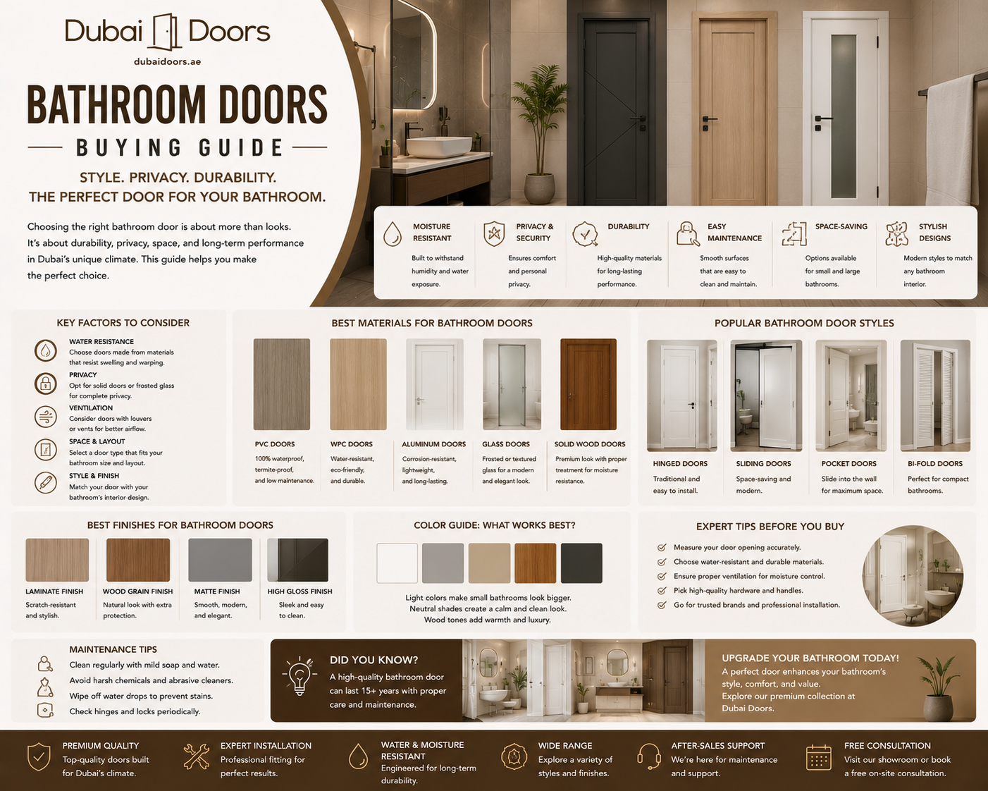 Bathroom Doors Buying Guide