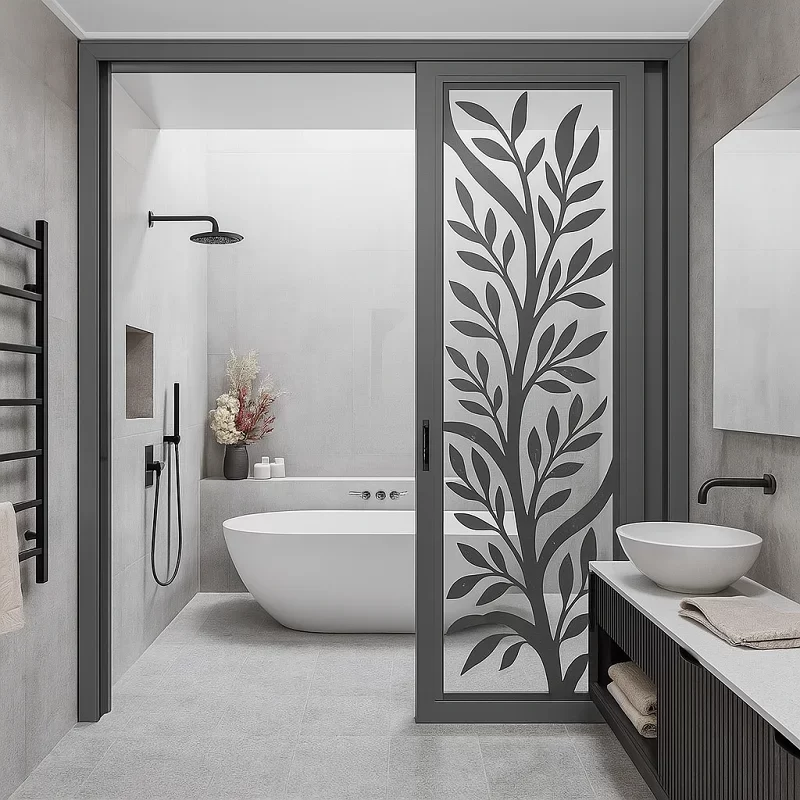 Aluminium Door for Bathroom [Custom Design Aluminium Doors]