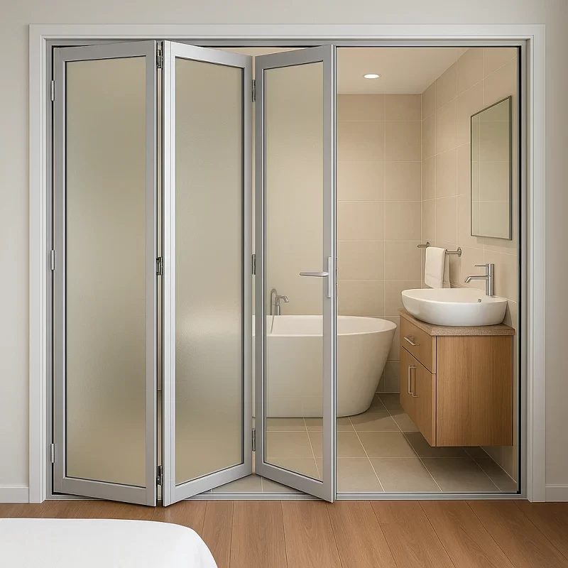 Aluminium Door for Bathroom [Folding Aluminium Doors]