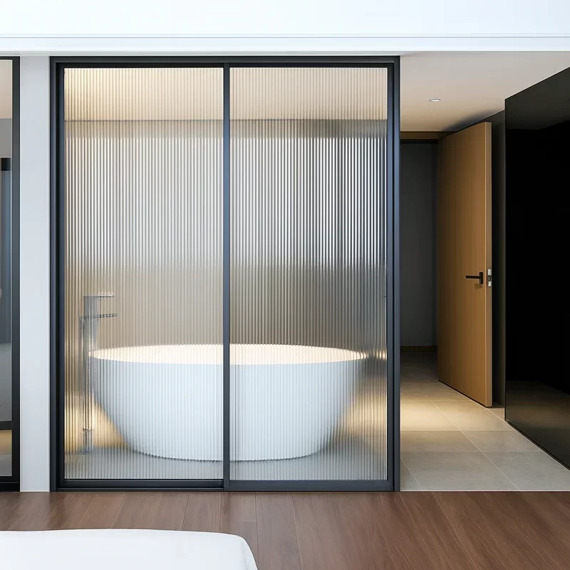 Aluminium Door for Bathroom [Sliding Aluminium Doors]