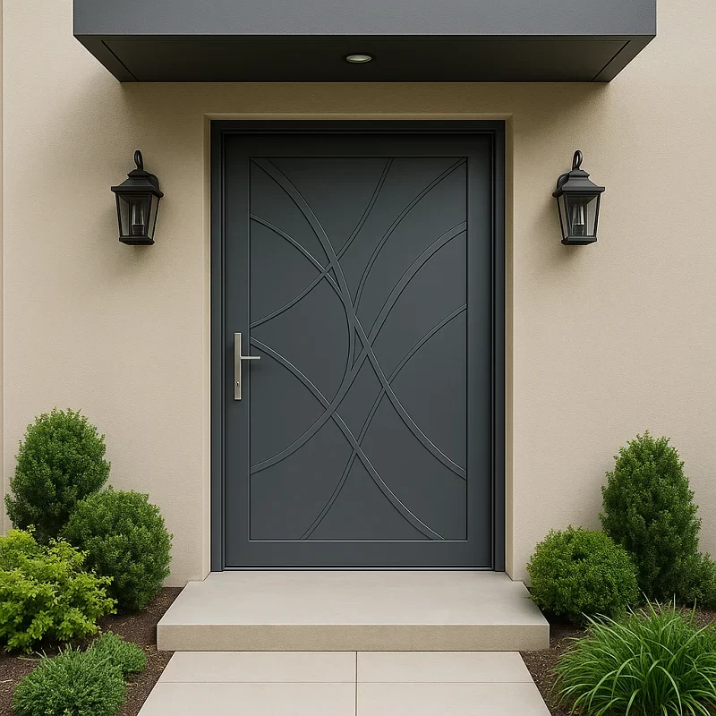 Aluminium Main Doors [Custom Design Aluminium Doors 2]