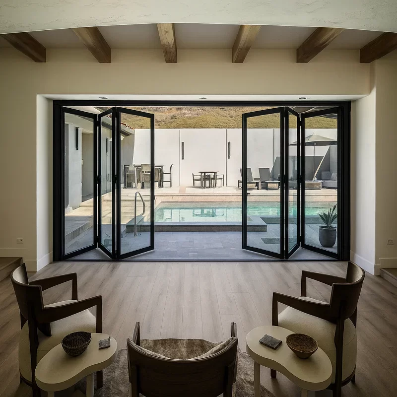 Aluminum Folding Glass Doors