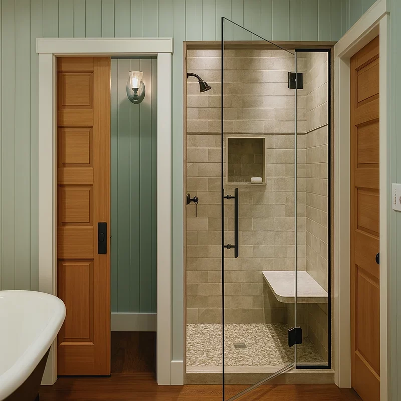 Bathroom Door [Glass Bathroom Doors]