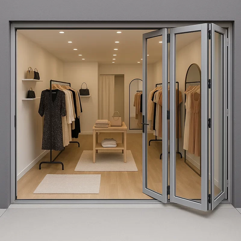 Commercial Aluminium Doors [Folding (Bi-Fold) Aluminium Doors]