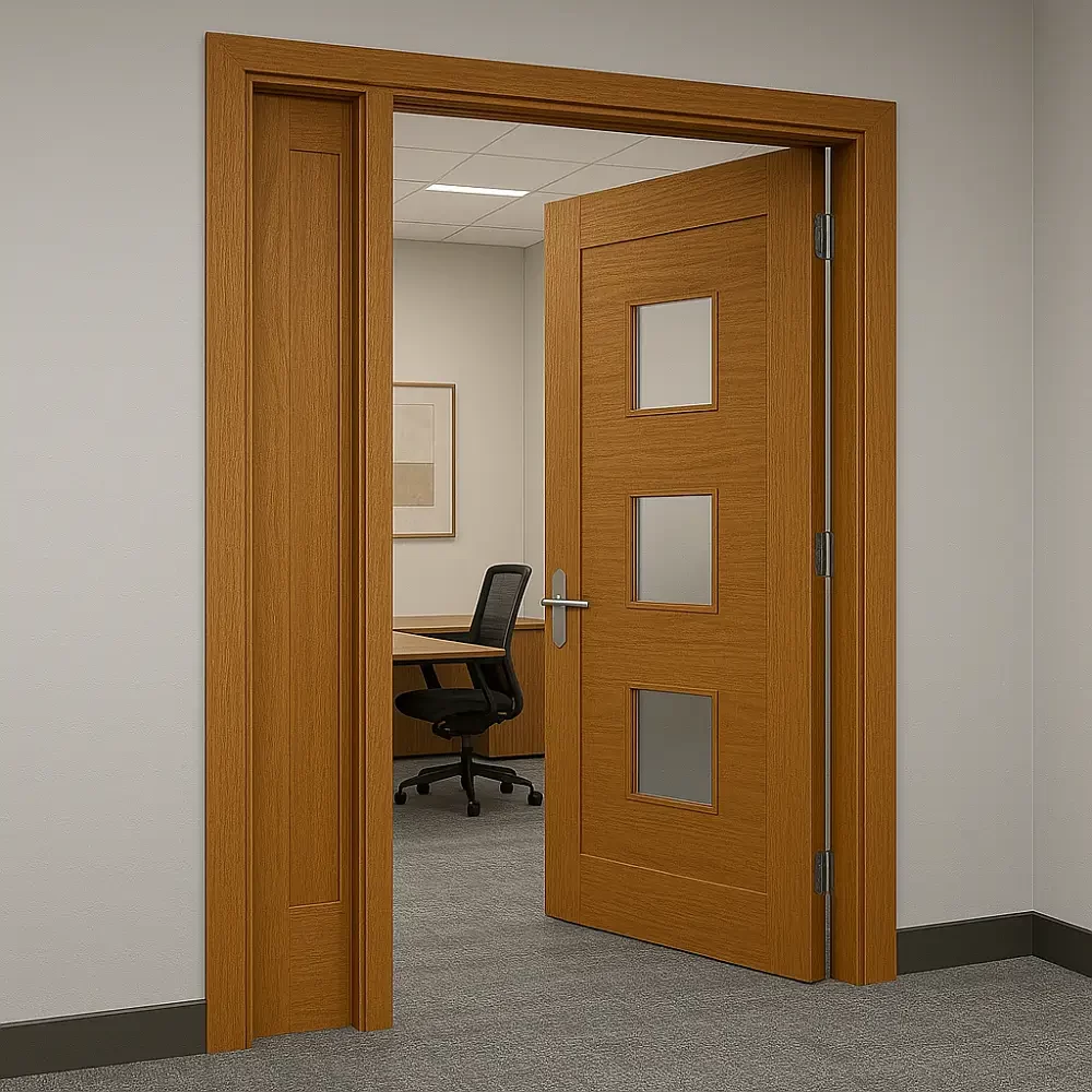 Commercial Wooden Entrance Door
