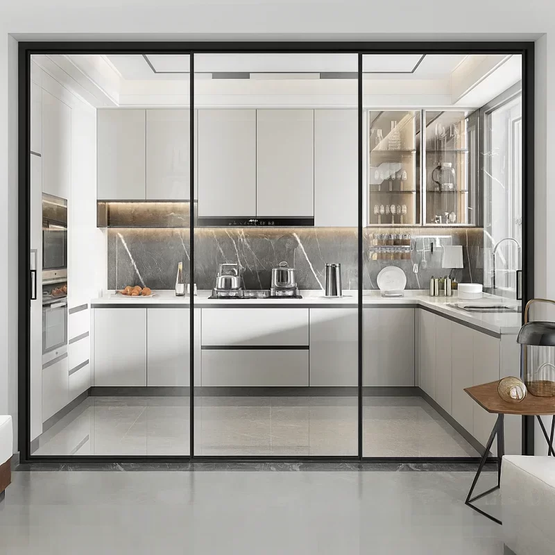 Glass Panel Aluminium Doors