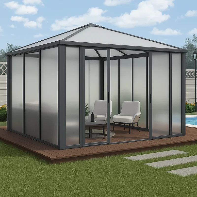Glass Pergola [Frosted Glass Pergola]