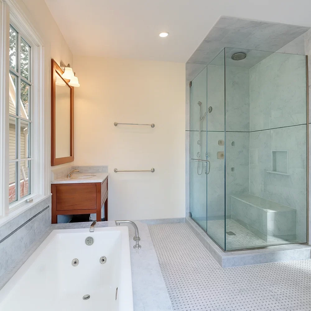 Residential Glass Bathroom Doors