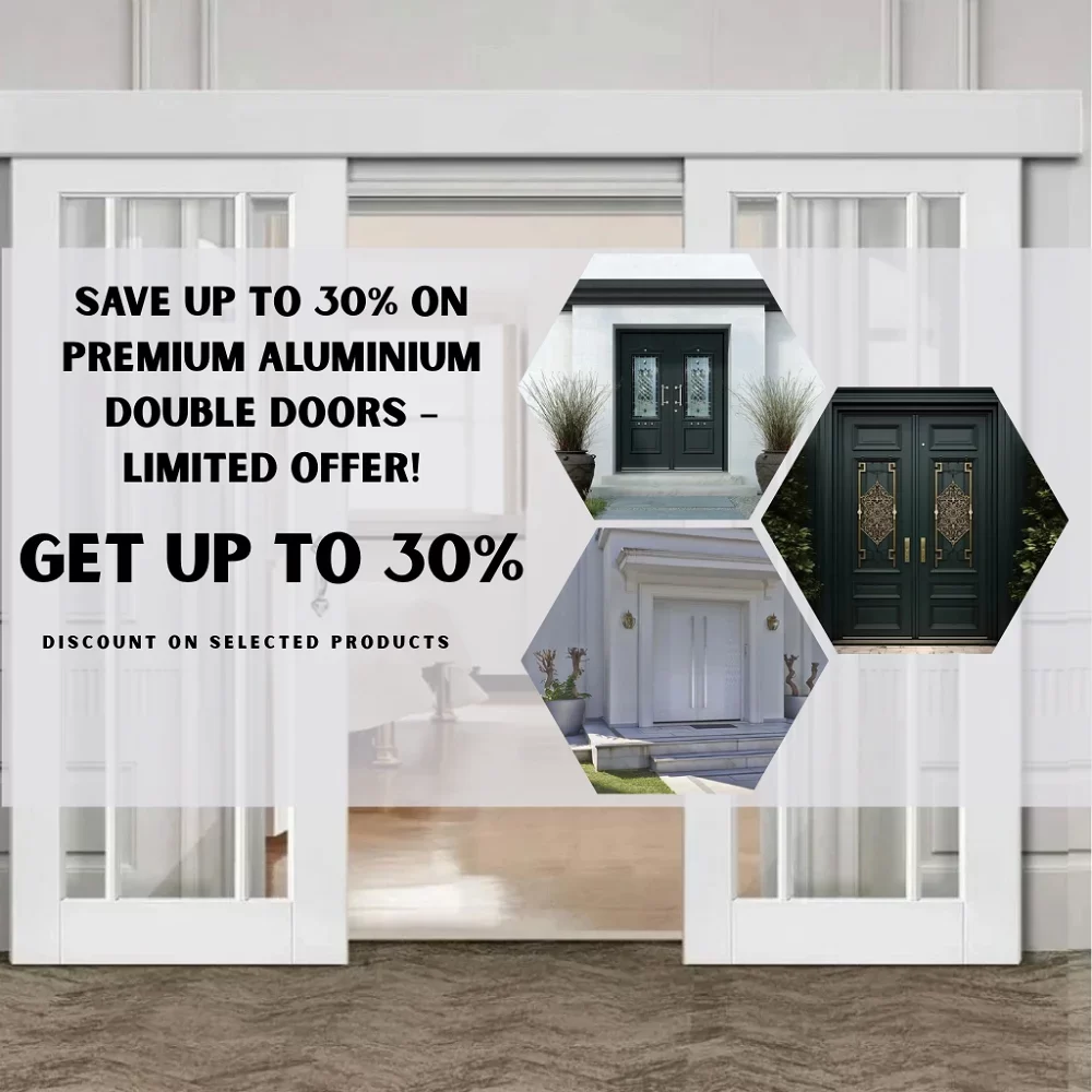 aluminium double doors