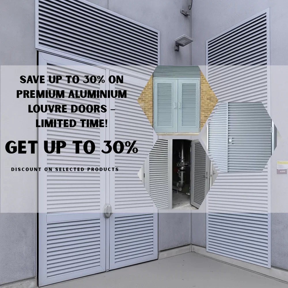 aluminium louvre doors